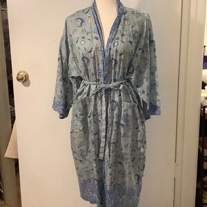 Handprint 100% Cotton robe